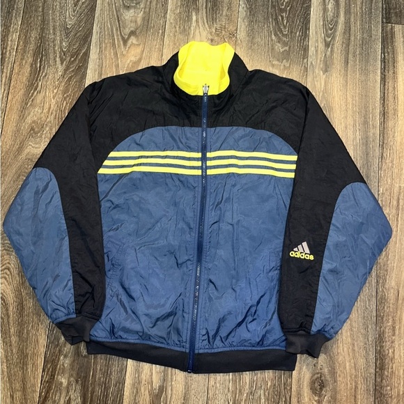 Vintage 90s Adidas Reversible Nylon/Fleece Bomber Jacket Vintage 90s Adidas Reversible Nylon/Fleece Bomber Jacket